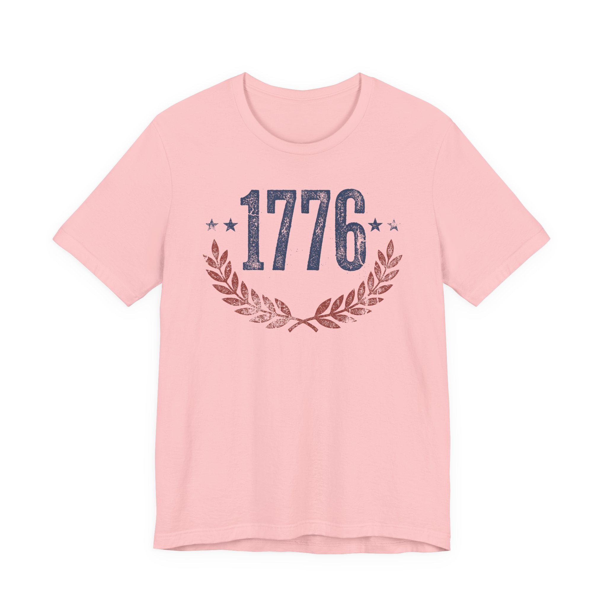 1776 Laurel Wreath T-Shirt | Patriotic American Revolution History Independence Day Graphic Tee