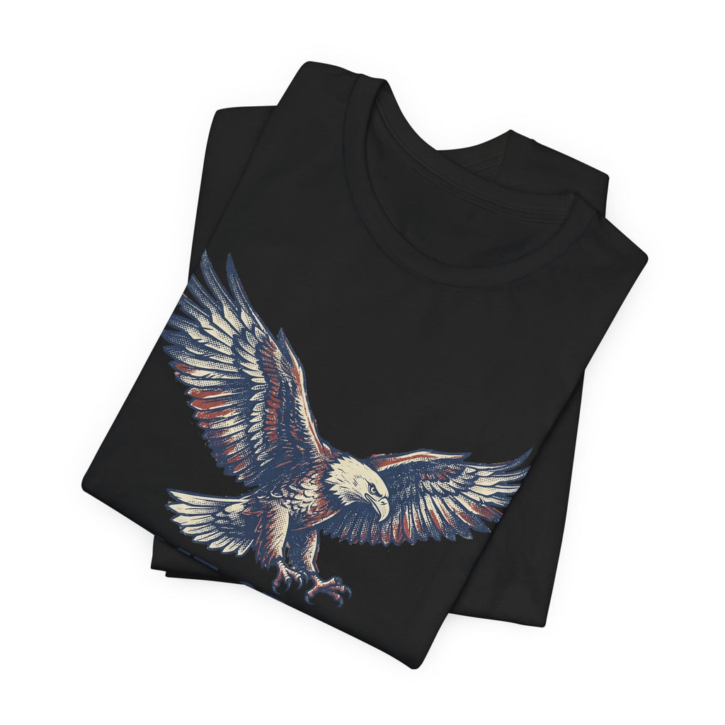 Home of the Brave Bald Eagle T-Shirt — Patriotic Americana Graphic Tee