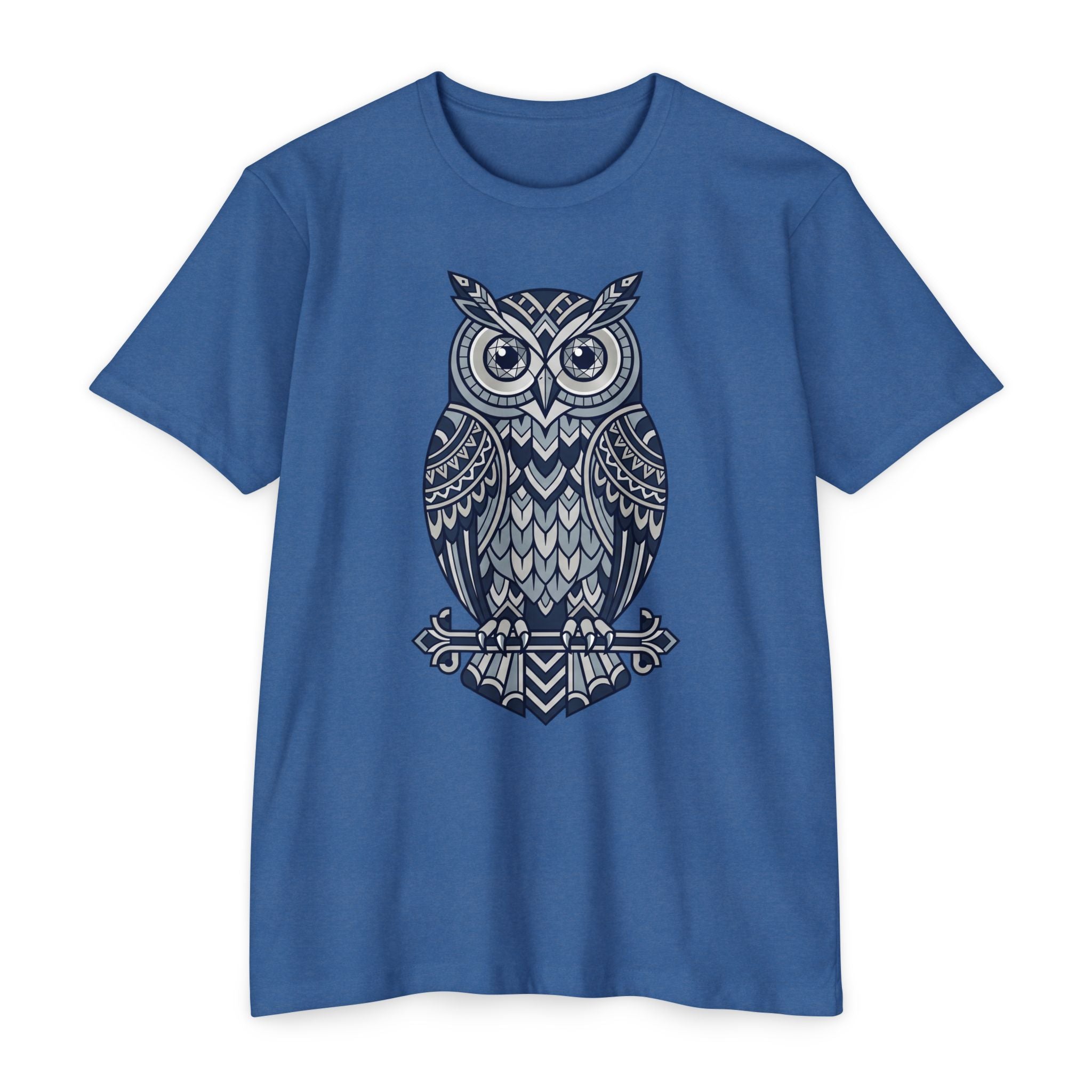 Owl T-Shirt Tribal Boho Woodland Illustration Graphic Tee Owl Lover Gift Nature Art Unisex
