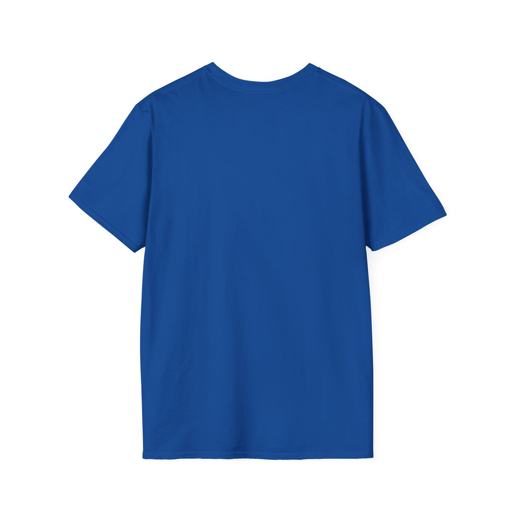 Royal blue crewneck T-shirt, plain front