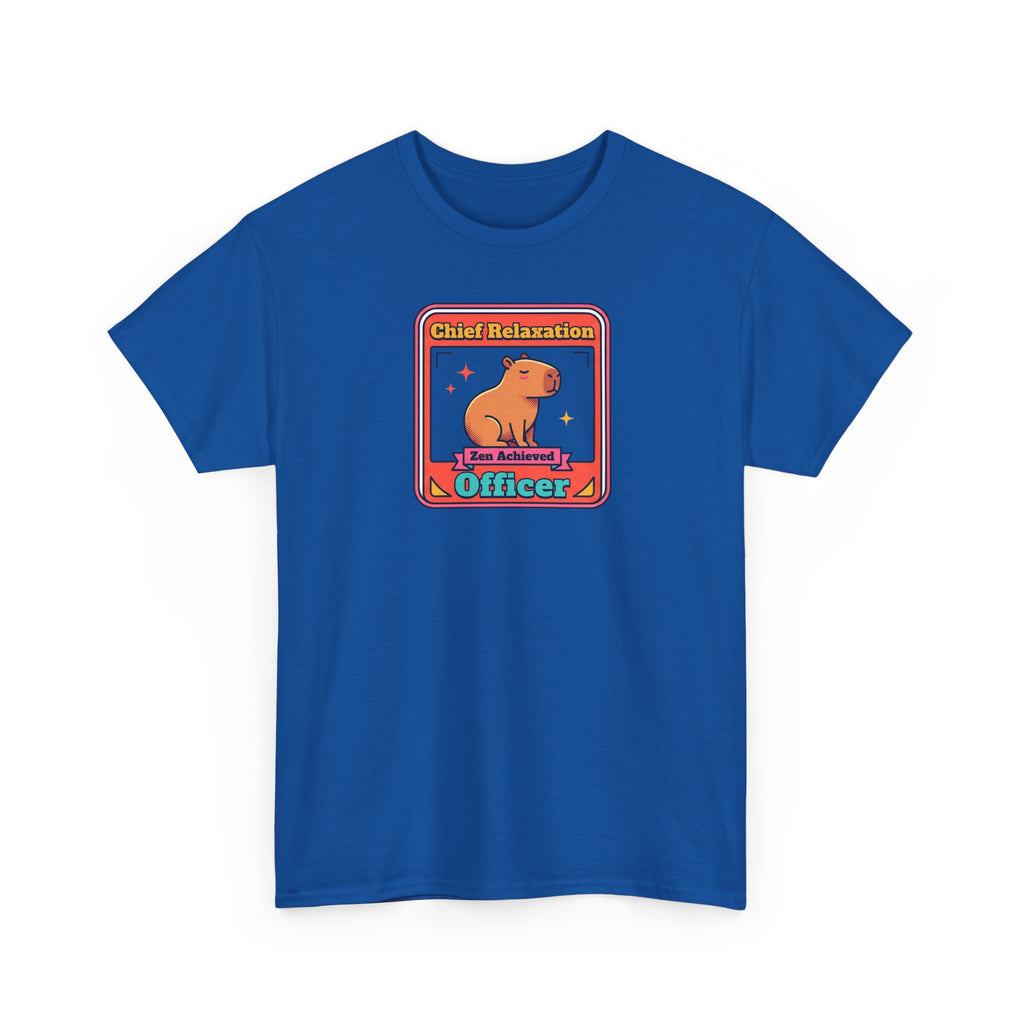 Chief Relaxation Officer T-Shirt | Funny Capybara Zen Graphic Tee