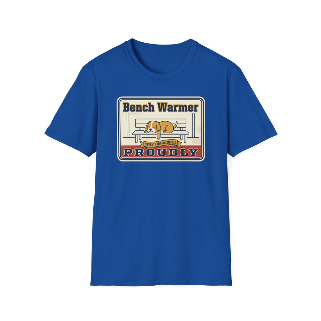 Funny Lazy Dog T-Shirt | Bench Warmer Sarcastic Humor Tee