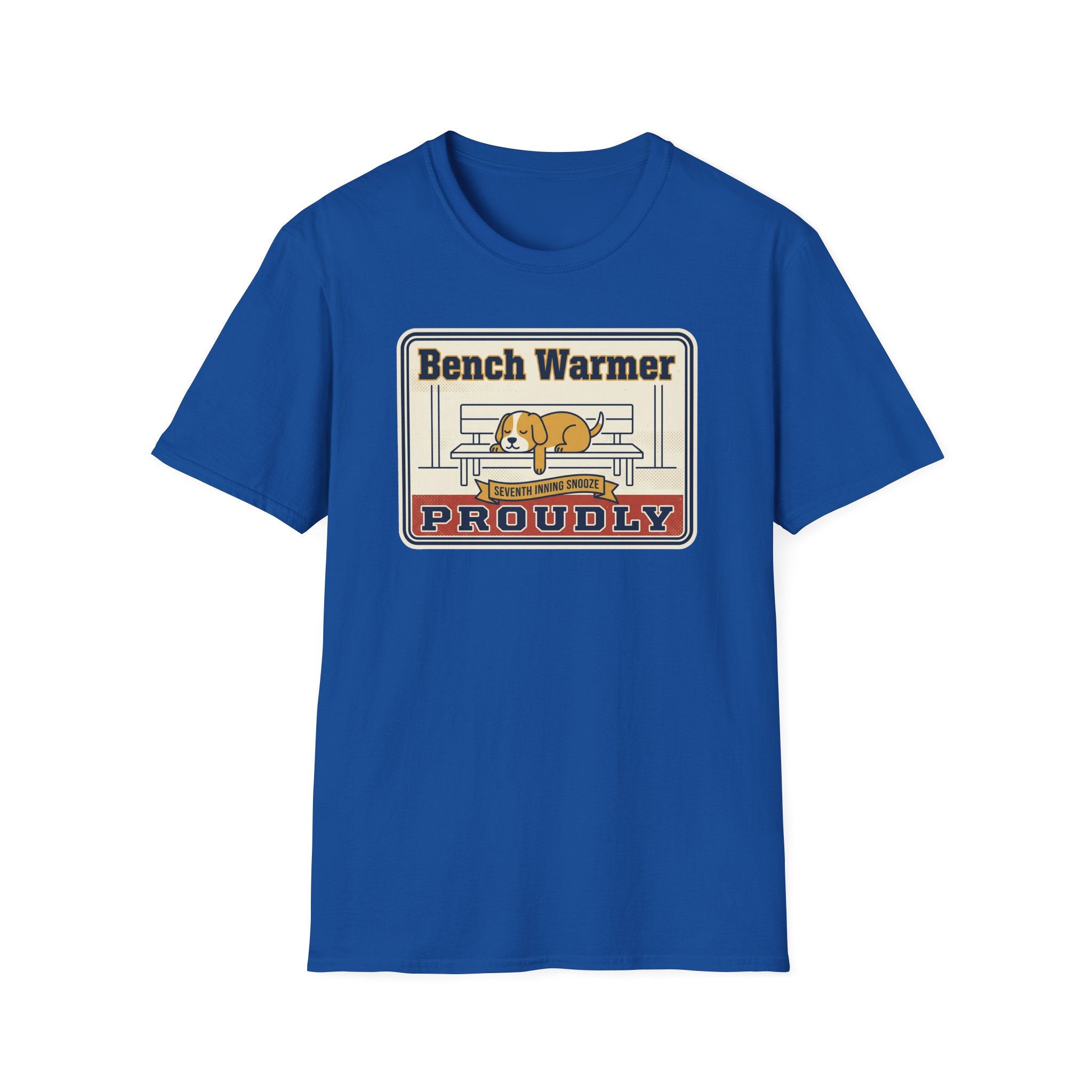 Funny Lazy Dog T-Shirt | Bench Warmer Sarcastic Humor Tee