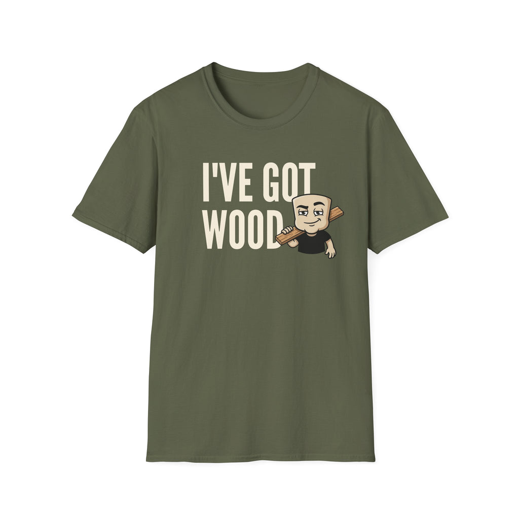 I've Got Wood T-Shirt, Funny Carpenter Tee, Woodworker Lumberjack Gift Shirt, Sarcastic Woodworking Humor Tee for Men