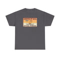 Above It All Still Tired Tee | Retro Beach Scene, Coffee Cup, Sunset Vibes