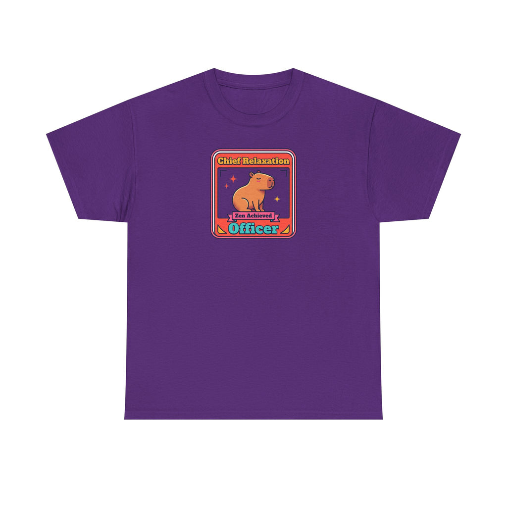 Chief Relaxation Officer T-Shirt | Funny Capybara Zen Graphic Tee