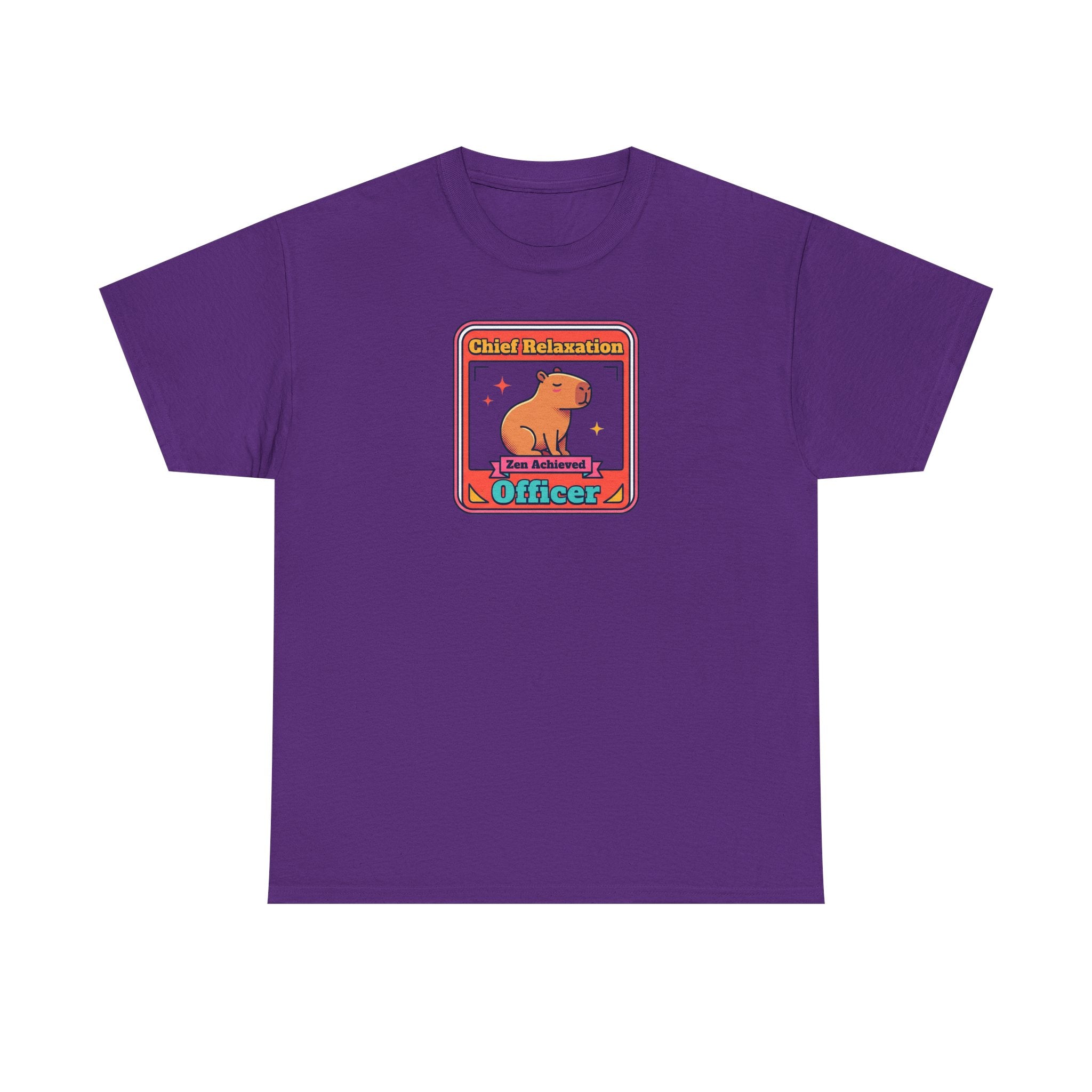 Chief Relaxation Officer T-Shirt | Funny Capybara Zen Graphic Tee