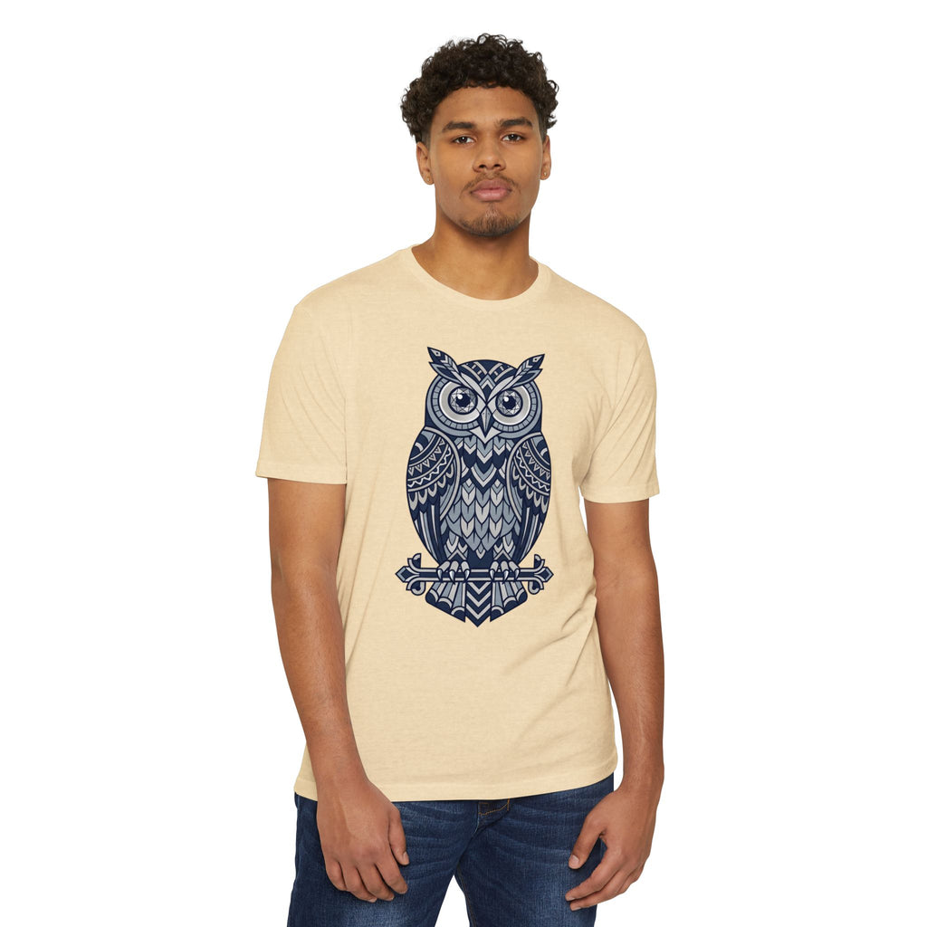 Owl T-Shirt Tribal Boho Woodland Illustration Graphic Tee Owl Lover Gift Nature Art Unisex