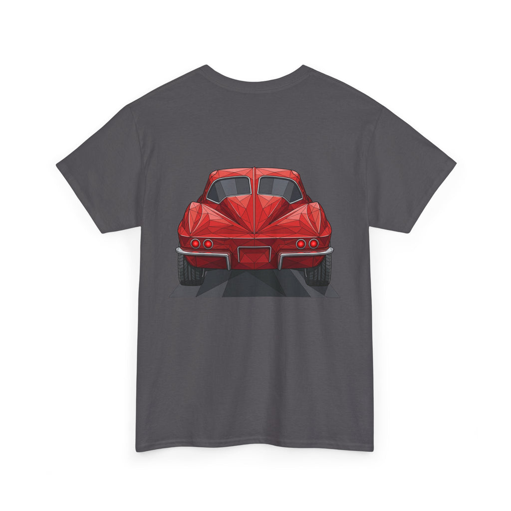 Retro Split Window Sports Coupe T-Shirt | Front and Rear View