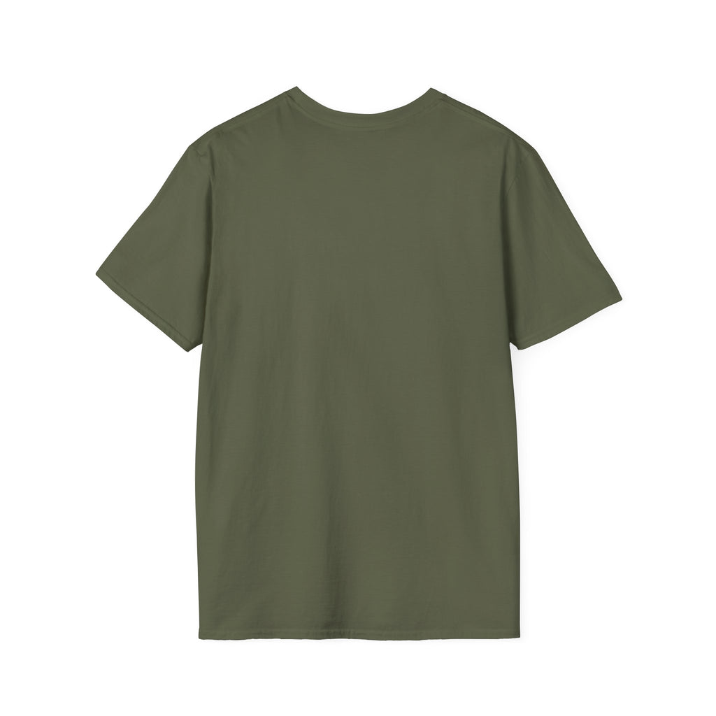 Military Green T-shirt, plain front with crew neck