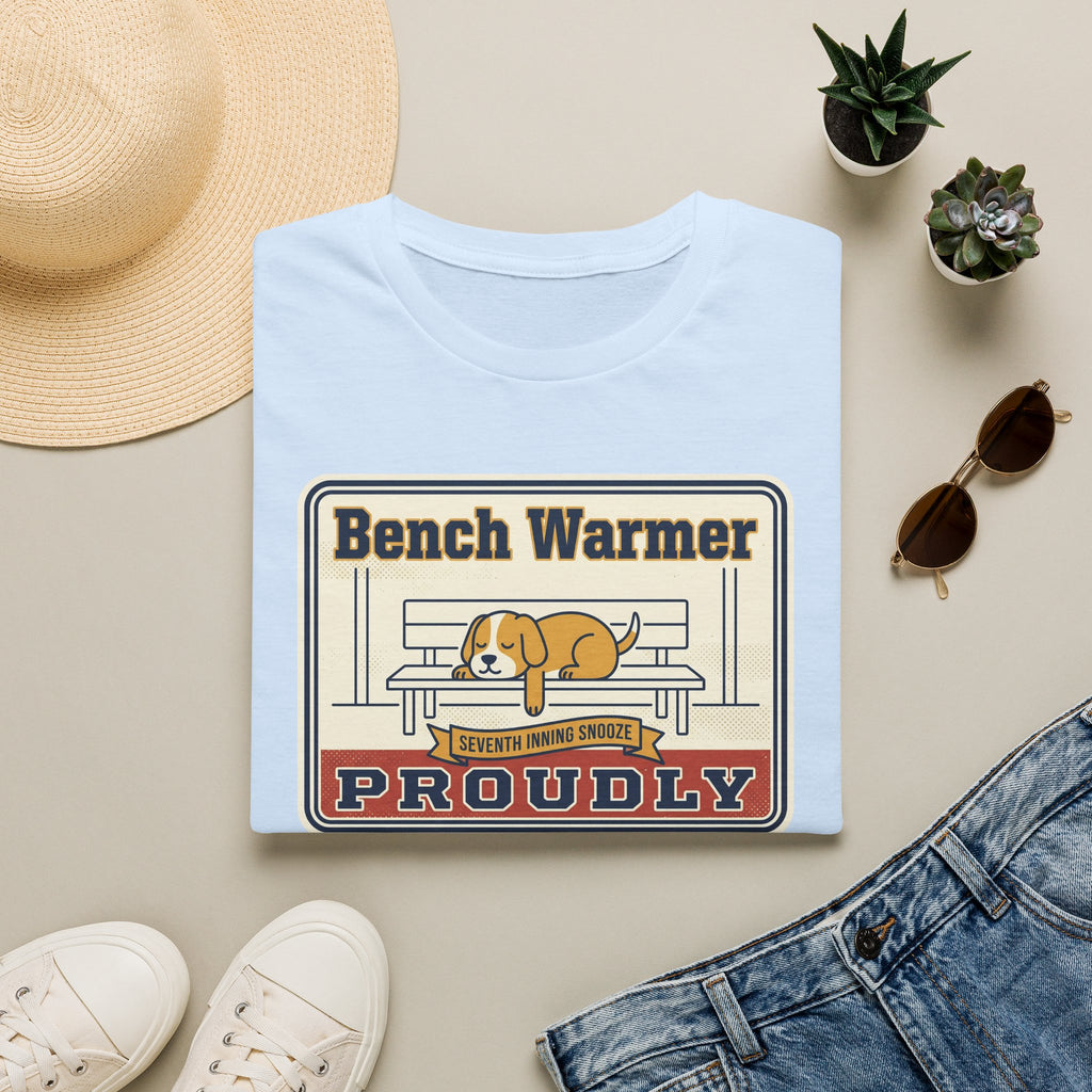 Funny Lazy Dog T-Shirt | Bench Warmer Sarcastic Humor Tee