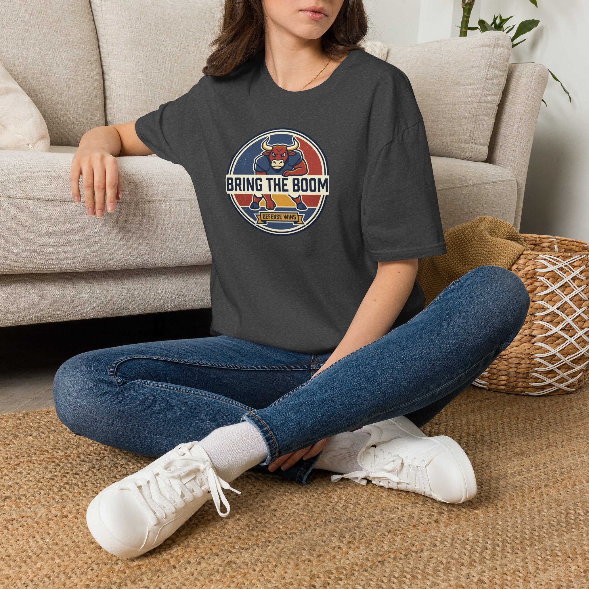 Bull Mascot T-Shirt | Vintage Sports Team Spirit Graphic Tee