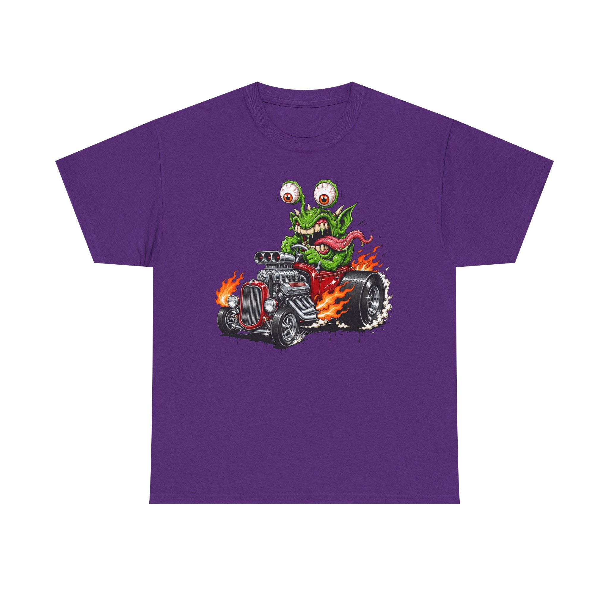 Wild-Eyed Monster Hot Rod Tee | Kustom Kulture Car Art, Unisex Retro Graphic T-Shirt Gift