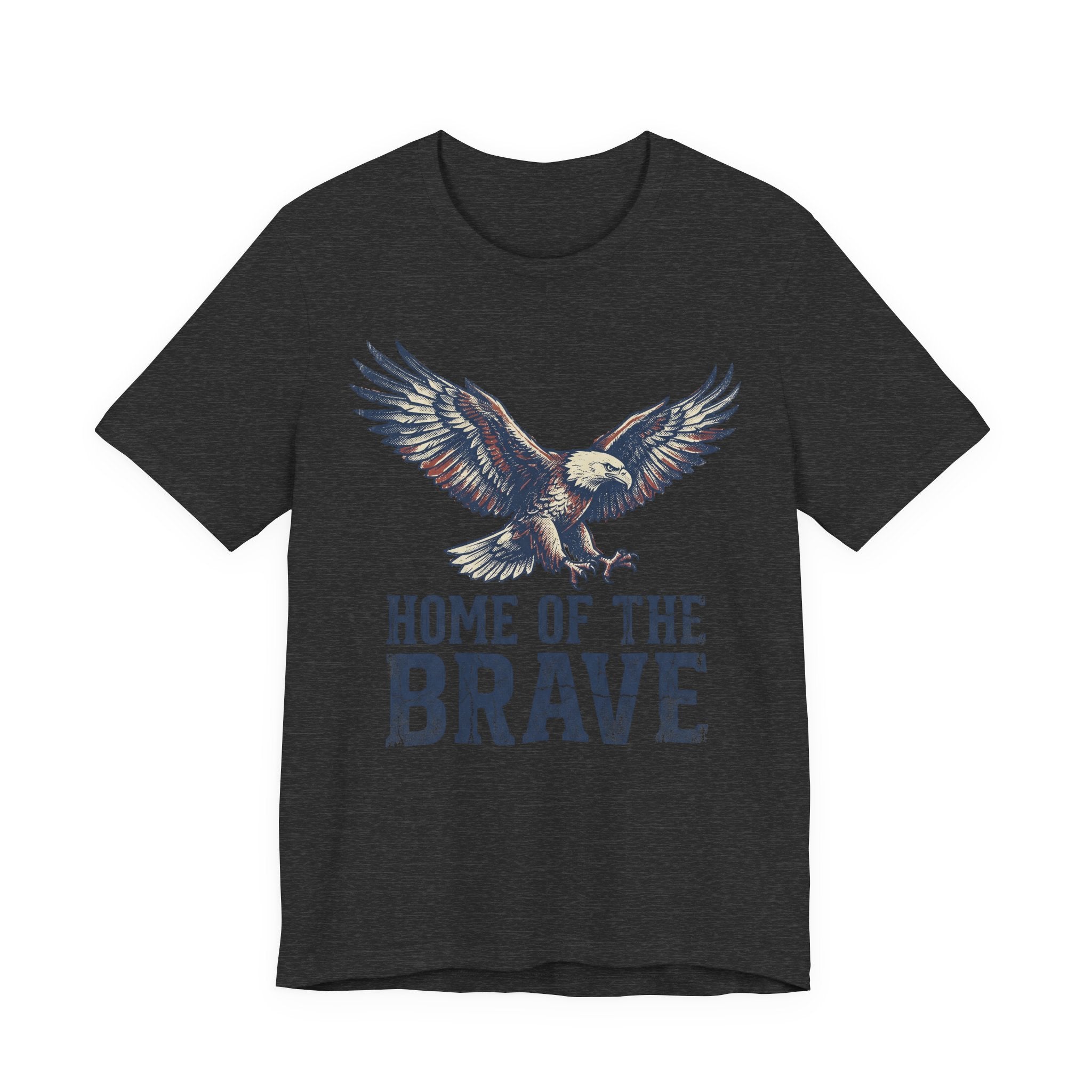 Home of the Brave Bald Eagle T-Shirt — Patriotic Americana Graphic Tee