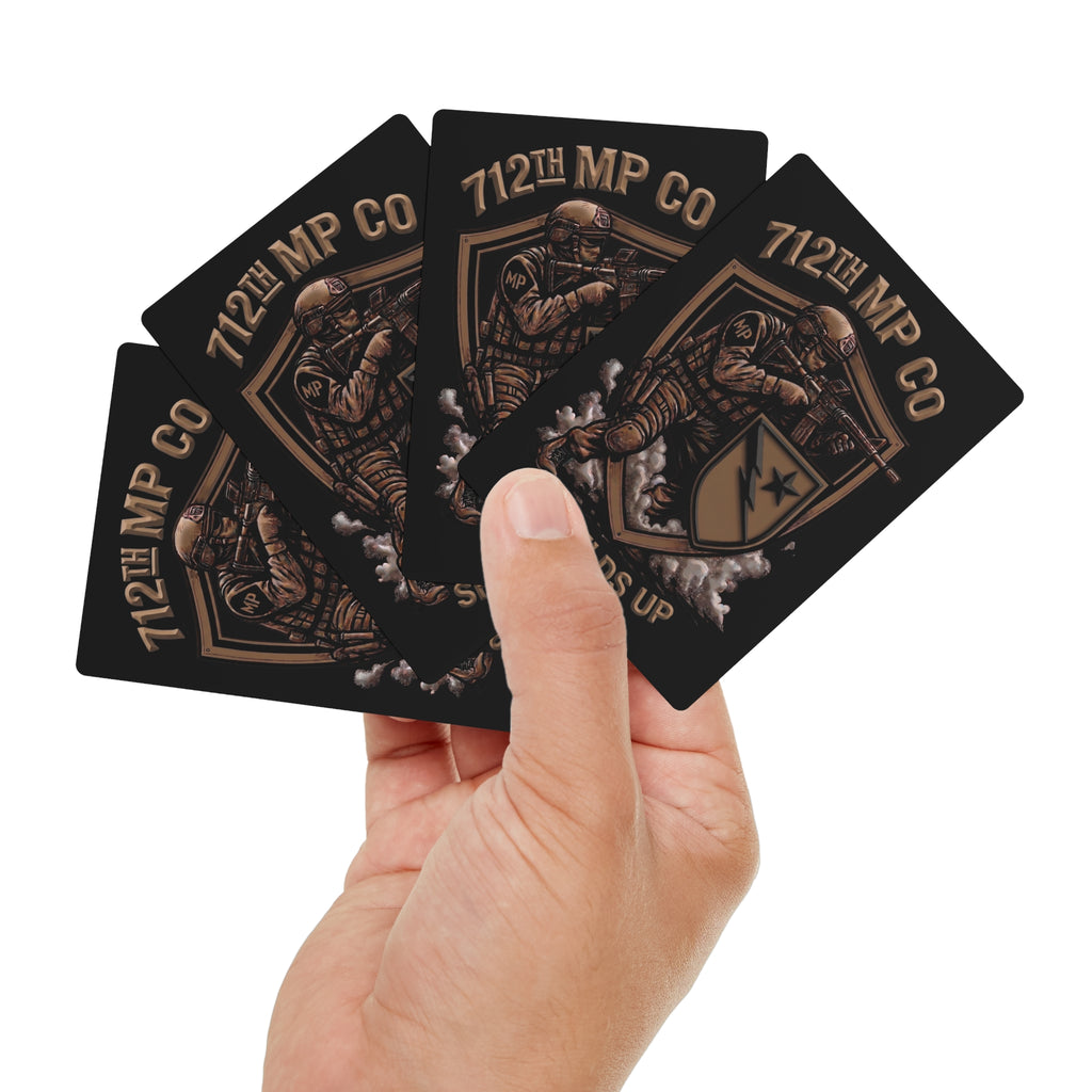 712th MP Co - Shields Up - Poker Cards