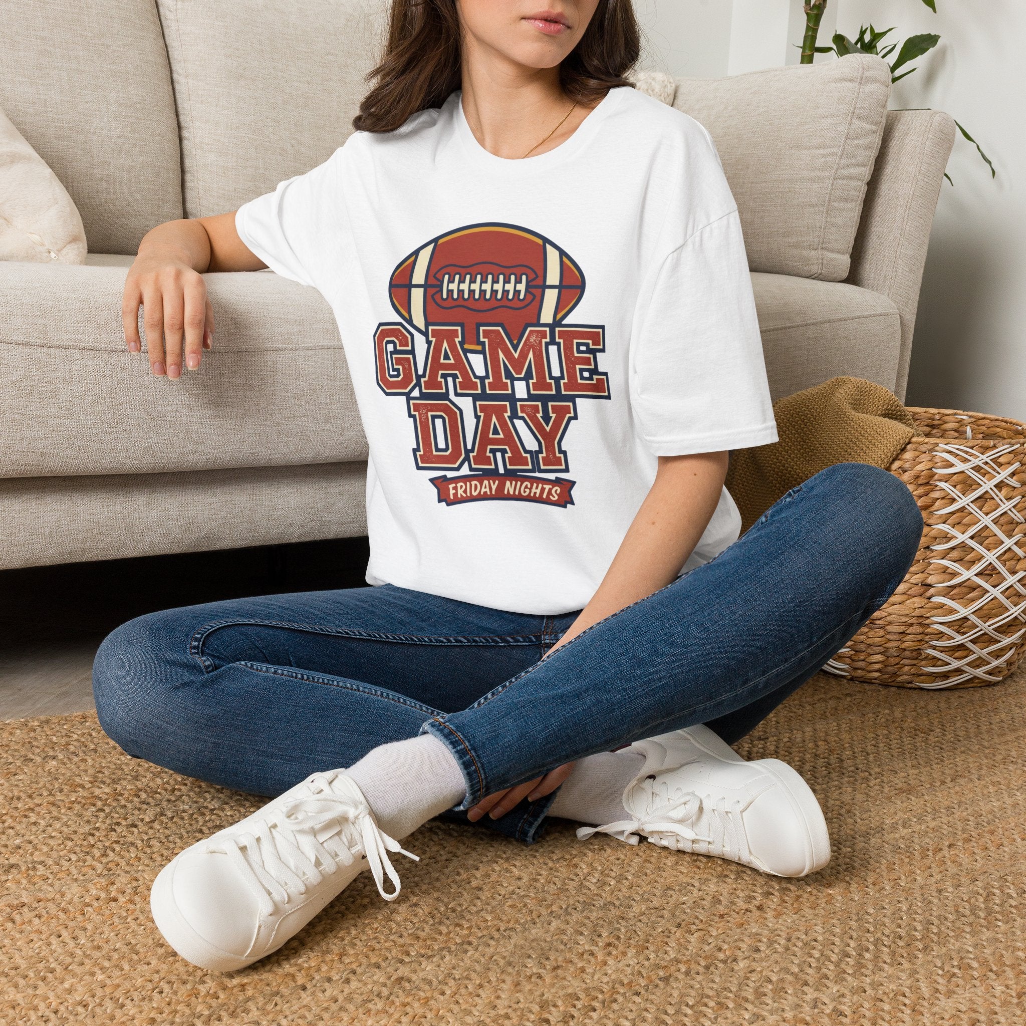 Game Day Football T-Shirt | Vintage Retro Football Fan Tee