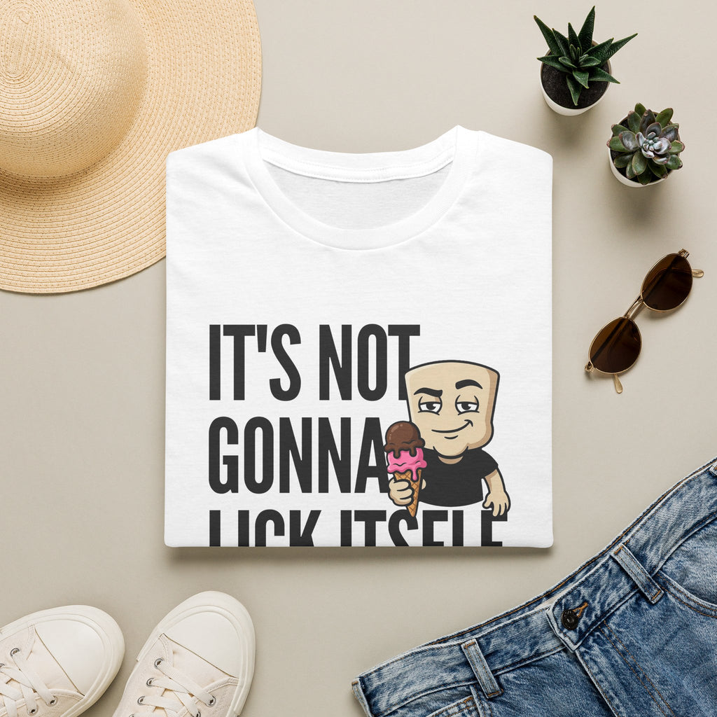 It's Not Gonna Lick Itself T-Shirt | Funny Ice Cream Cone Tee | Adult Humor Innuendo Gift