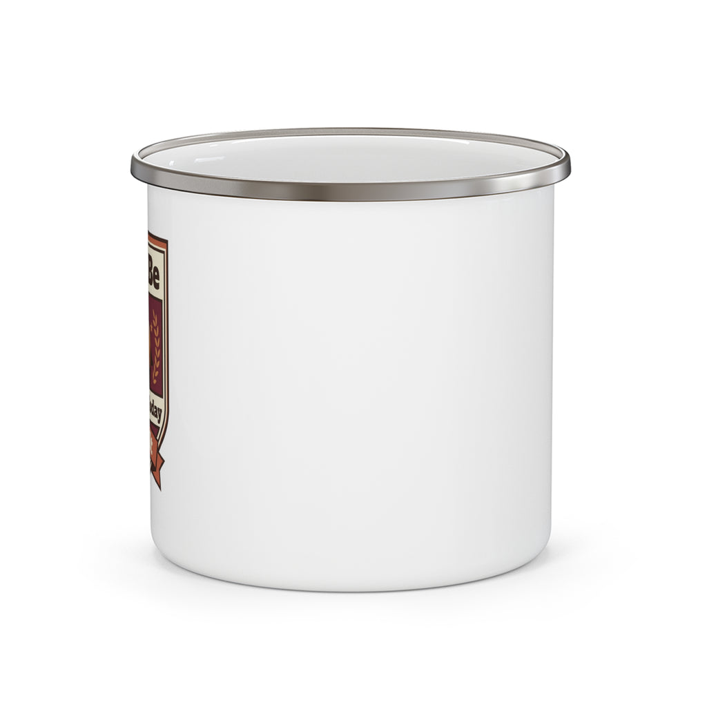 Funny Badger Mug Can't Be Bothered Today | Funny Introvert Gift | Enamel Camping Mug | Sarcastic Coffee Mug | Leave Me Alone Gift Her