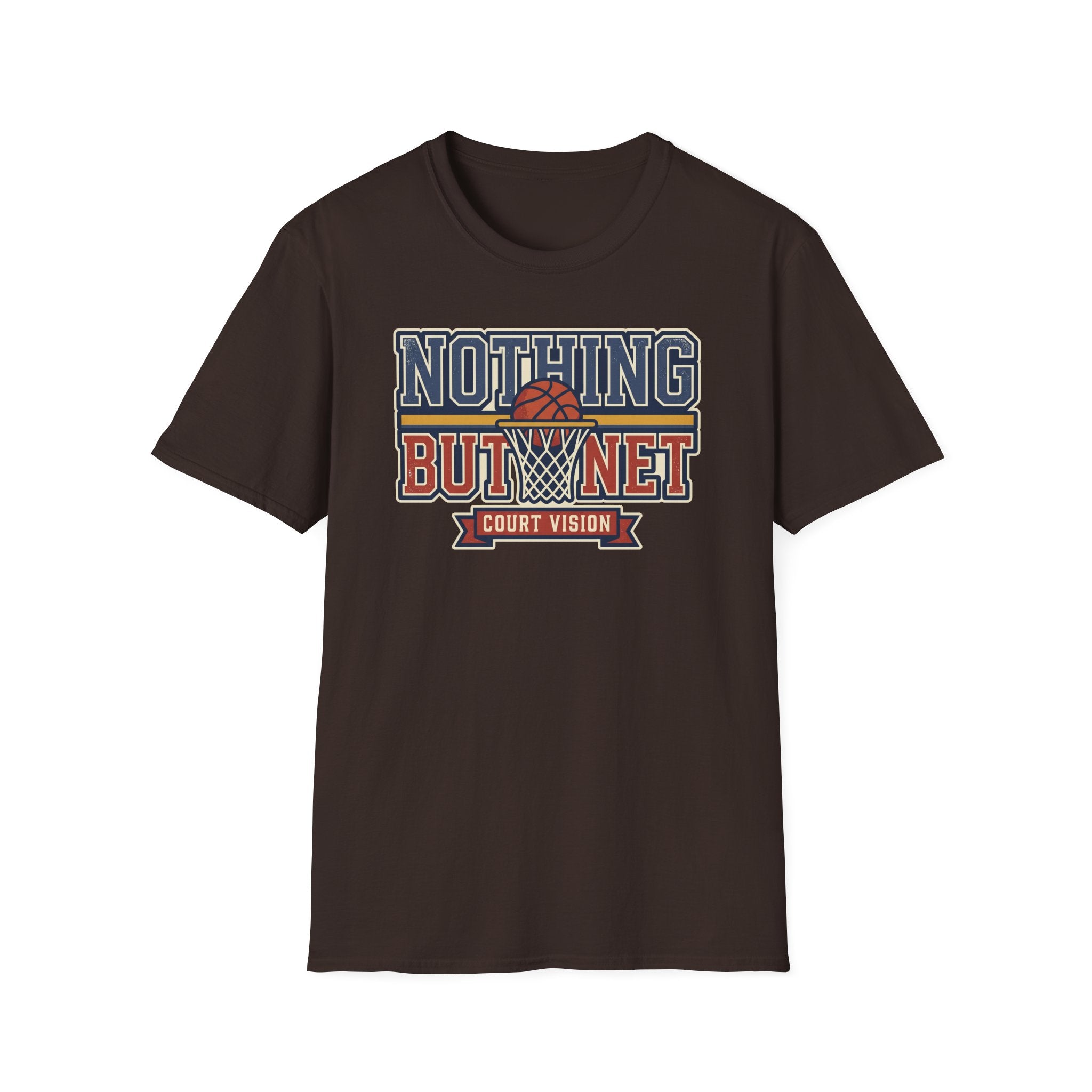 Basketball T-Shirt | Retro Hoops Court Vision Graphic Tee