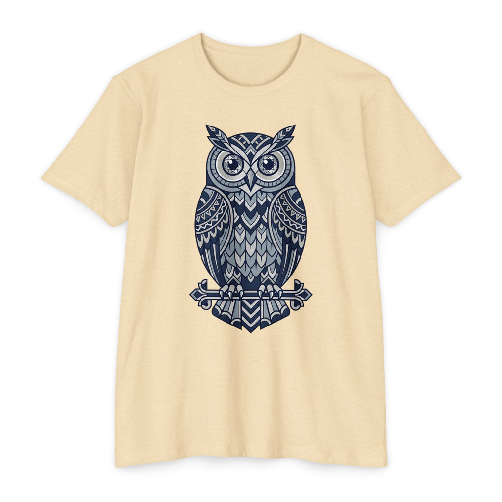 Owl T-Shirt Tribal Boho Woodland Illustration Graphic Tee Owl Lover Gift Nature Art Unisex