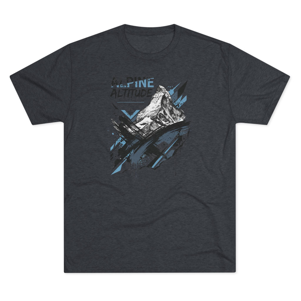 Alpine Altitude T-Shirt Mountain Peak Illustration Graphic Tee Hiking Gift Outdoor Nature Adventure Unisex