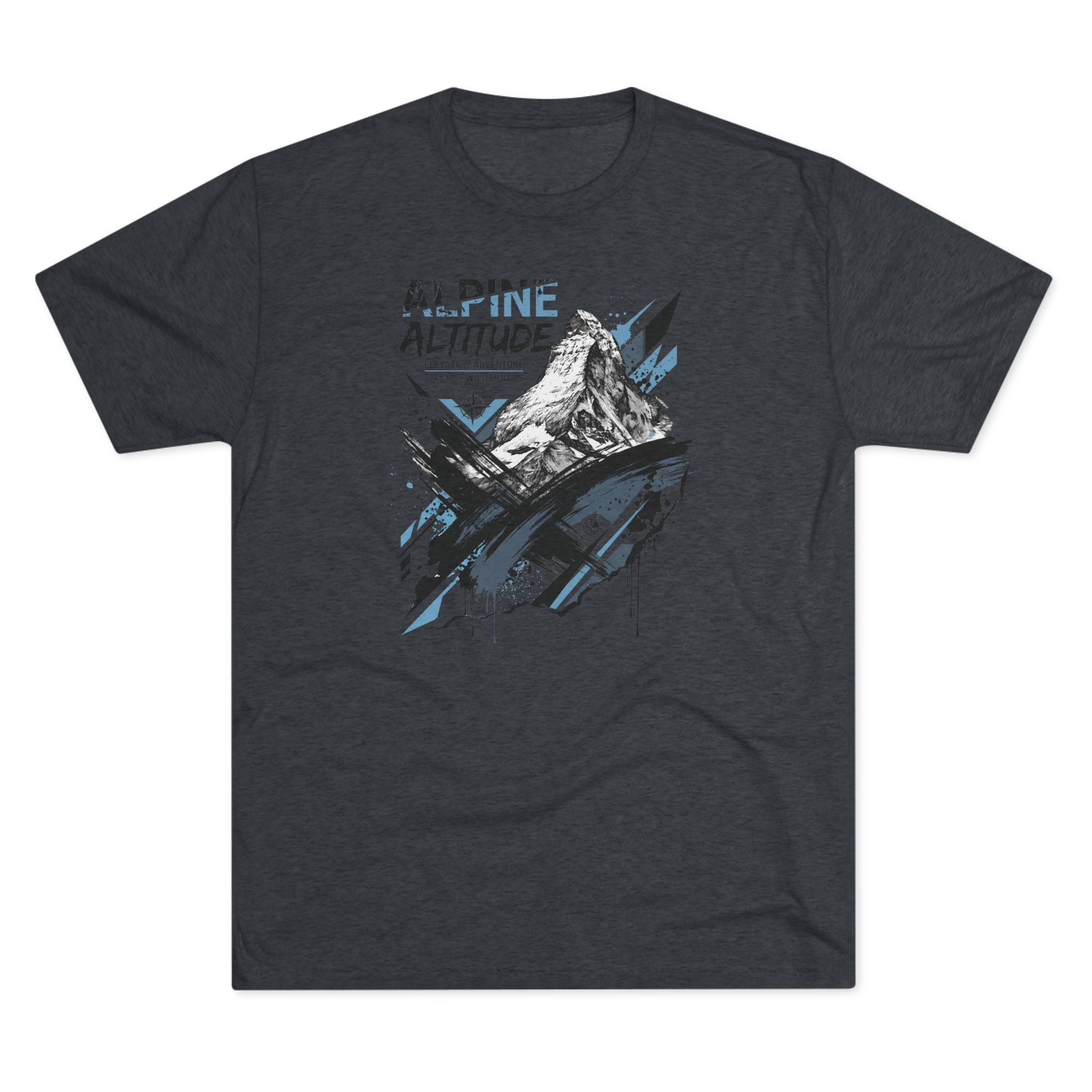 Alpine Altitude T-Shirt Mountain Peak Illustration Graphic Tee Hiking Gift Outdoor Nature Adventure Unisex