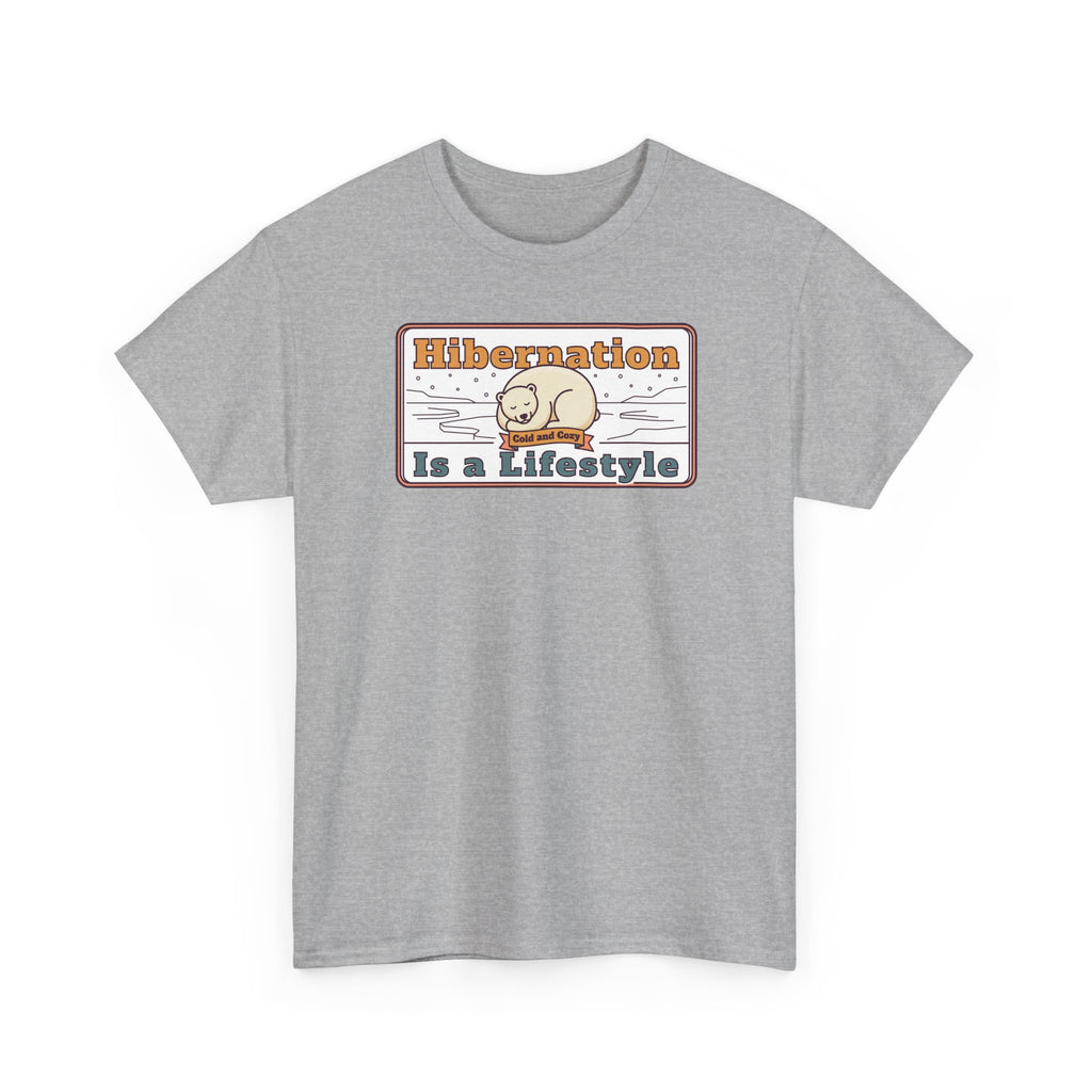 Hibernation Is a Lifestyle T-Shirt | Sloth Nap Illustration