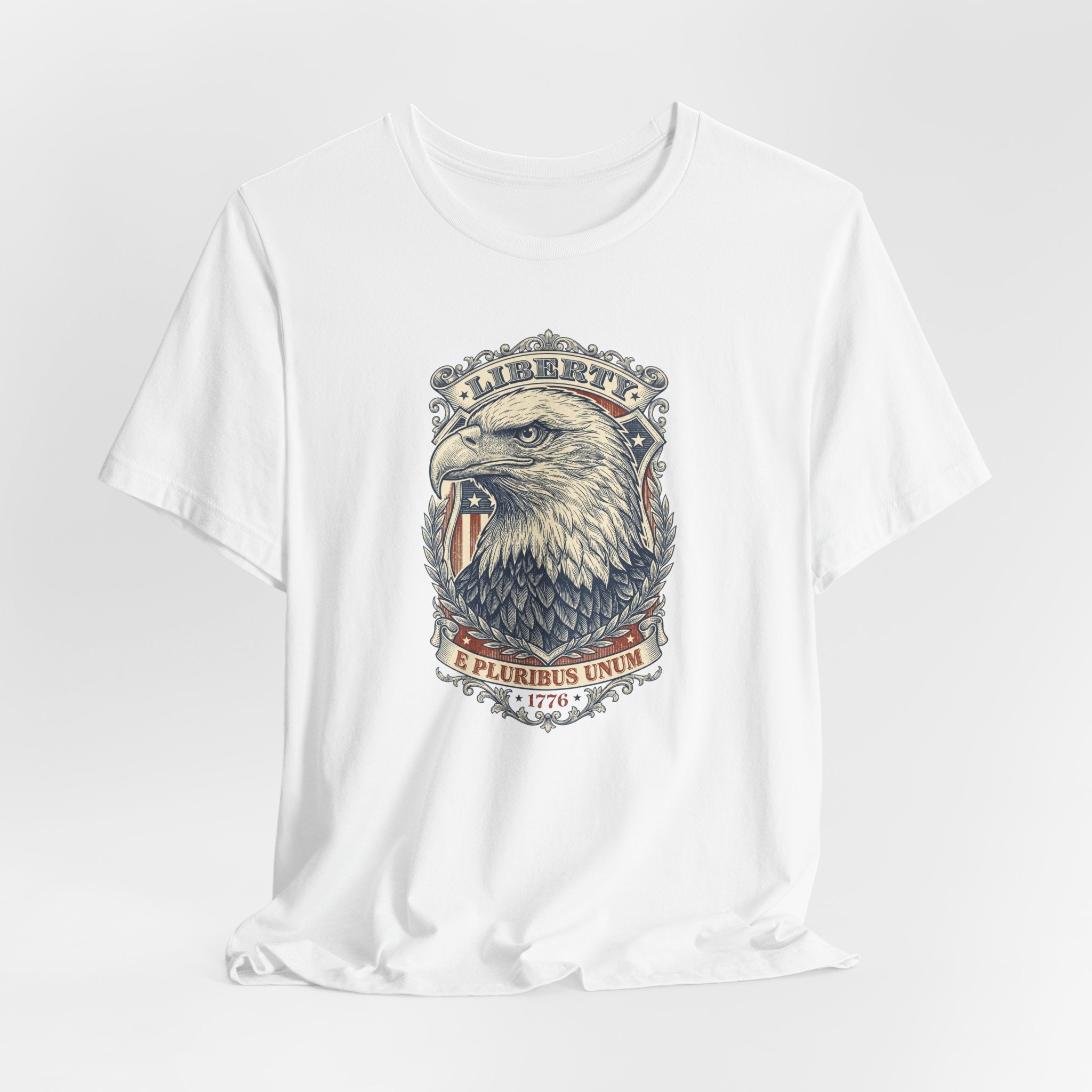 Liberty Bald Eagle tee | Eagle Head Graphic Shirt, E Pluribus Unum design