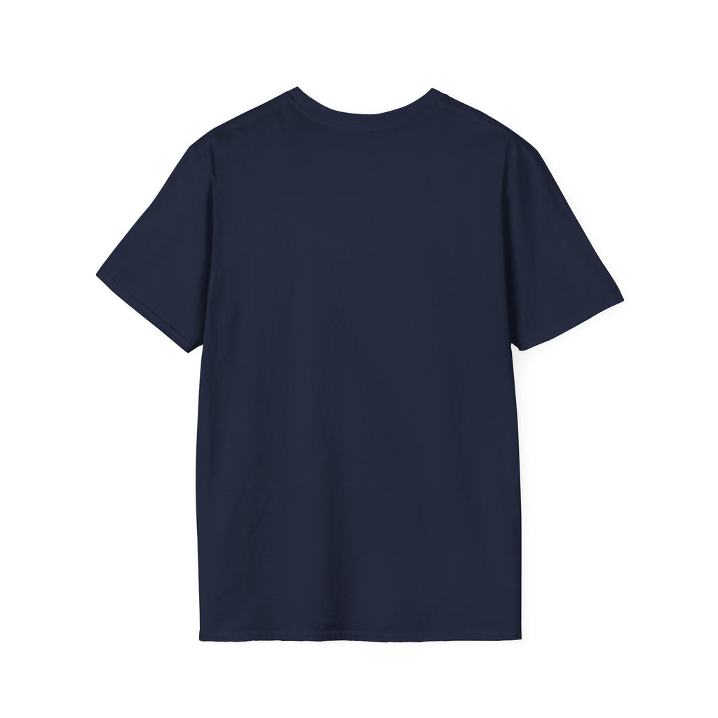 Navy crewneck T-shirt, plain front