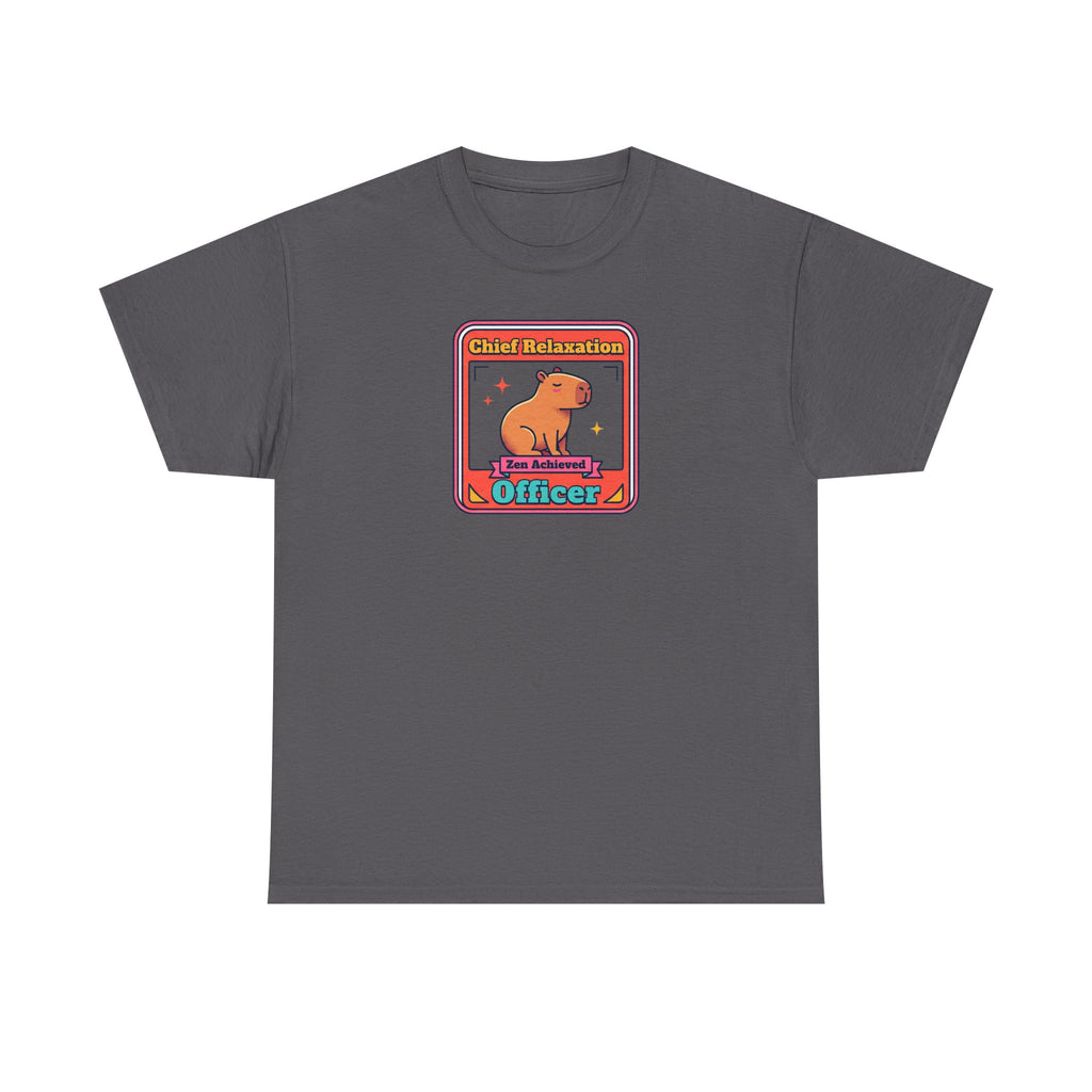 Chief Relaxation Officer T-Shirt | Funny Capybara Zen Graphic Tee