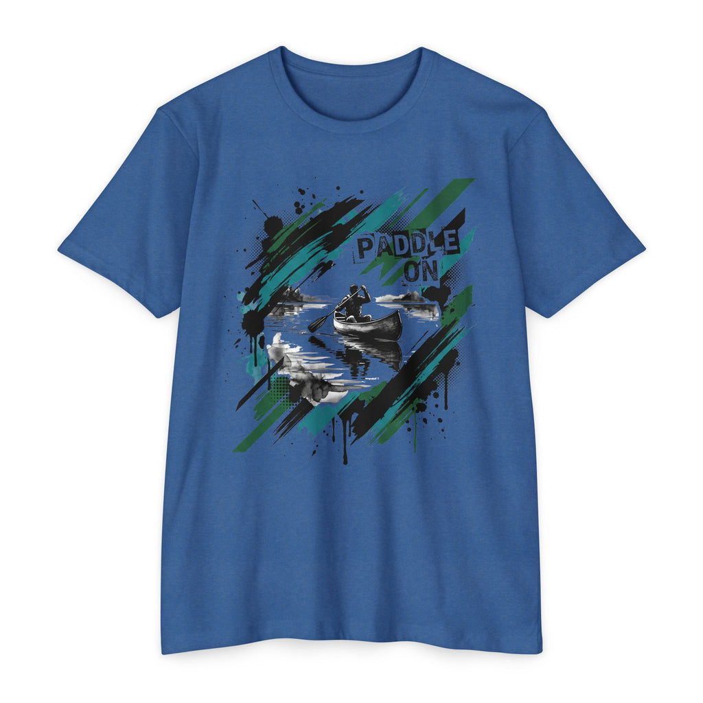 Kayaker T-Shirt Paddle On Kayaking Canoe Graphic Tee Water Sports Paddler Gift Outdoor Adventure Unisex