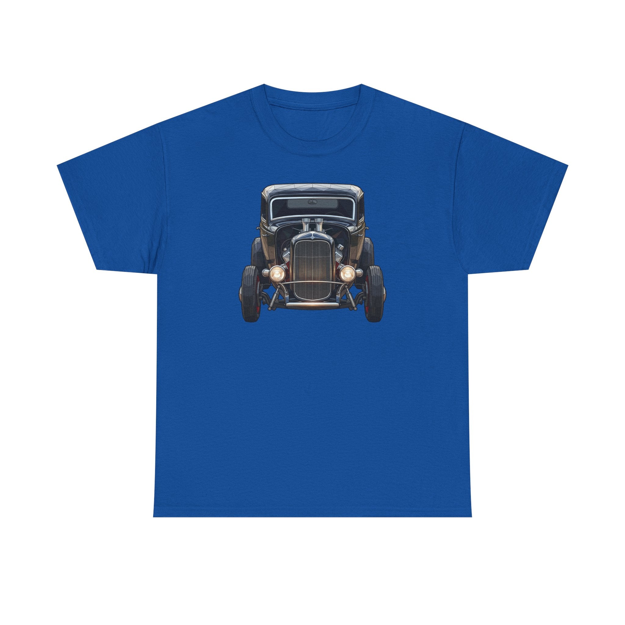 Vintage Hot Rod Front and Rear Tee | Classic Car Graphic Shirt