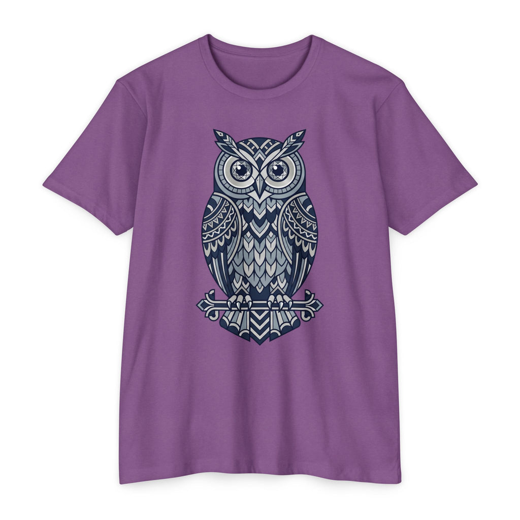 Owl T-Shirt Tribal Boho Woodland Illustration Graphic Tee Owl Lover Gift Nature Art Unisex