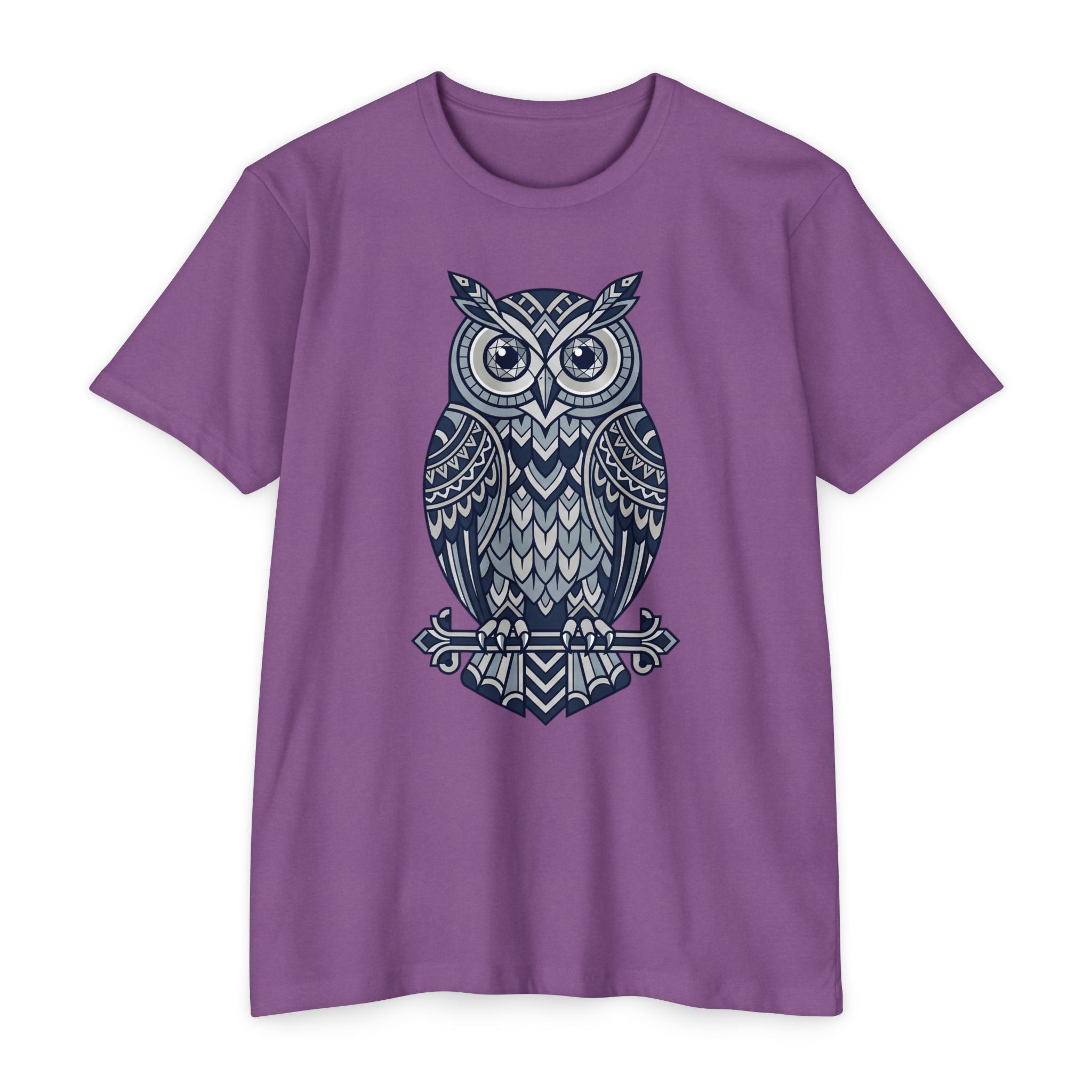 Owl T-Shirt Tribal Boho Woodland Illustration Graphic Tee Owl Lover Gift Nature Art Unisex