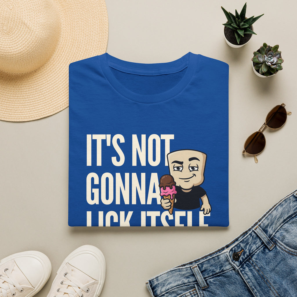 It's Not Gonna Lick Itself T-Shirt | Funny Ice Cream Cone Tee | Adult Humor Innuendo Gift