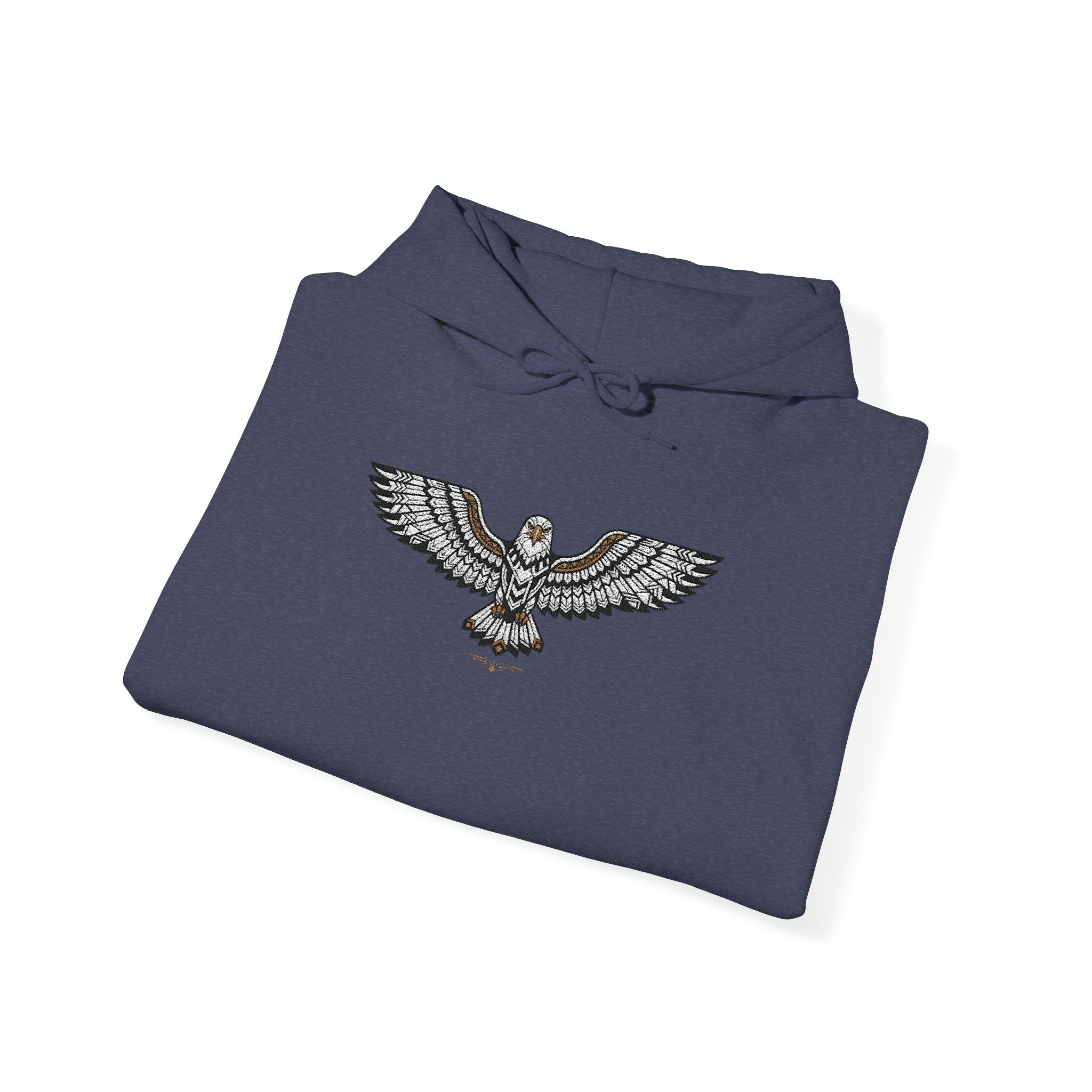 Rhinestone Eagle Hoodie | Sparkle Bird Chest Design, Unisex Embellished Sweatshirt, Eagle Gift Pullover
