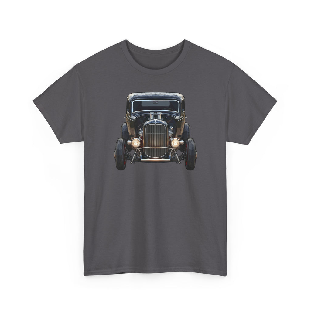 Vintage Hot Rod Front and Rear Tee | Classic Car Graphic Shirt