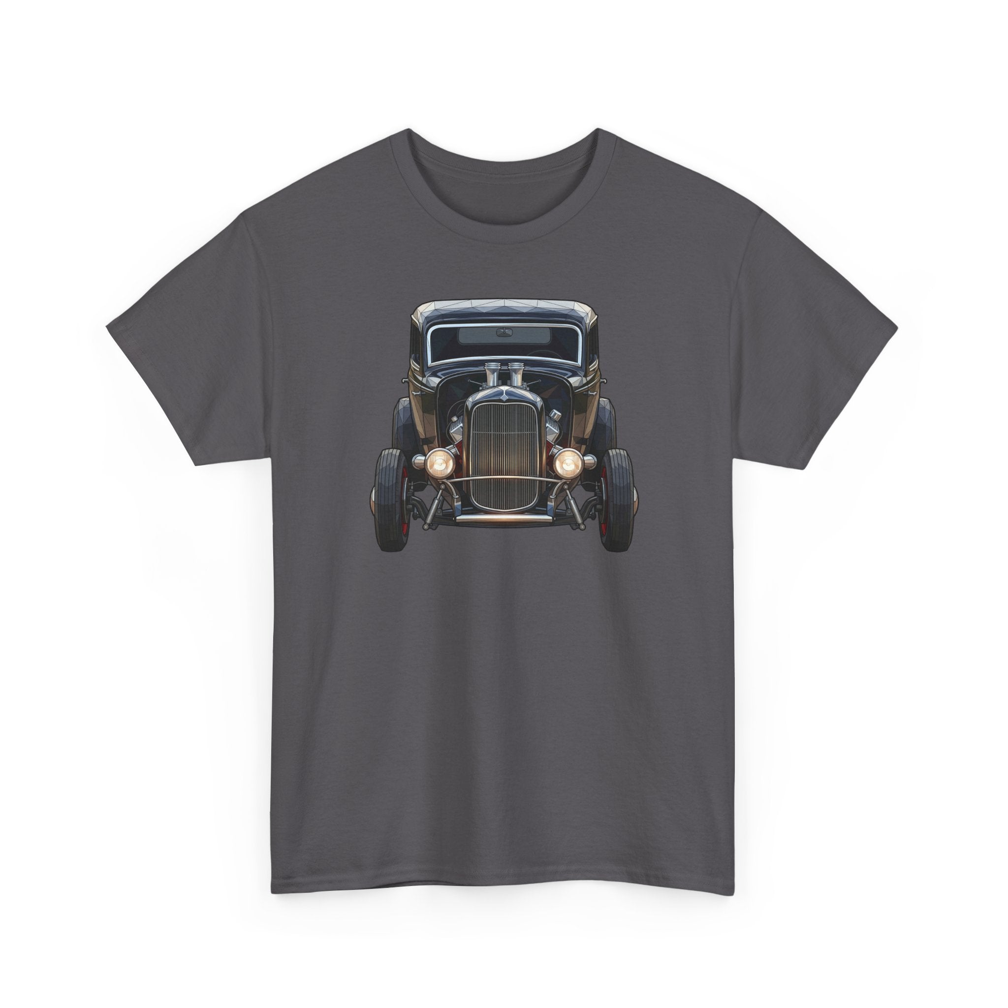 Vintage Hot Rod Front and Rear Tee | Classic Car Graphic Shirt