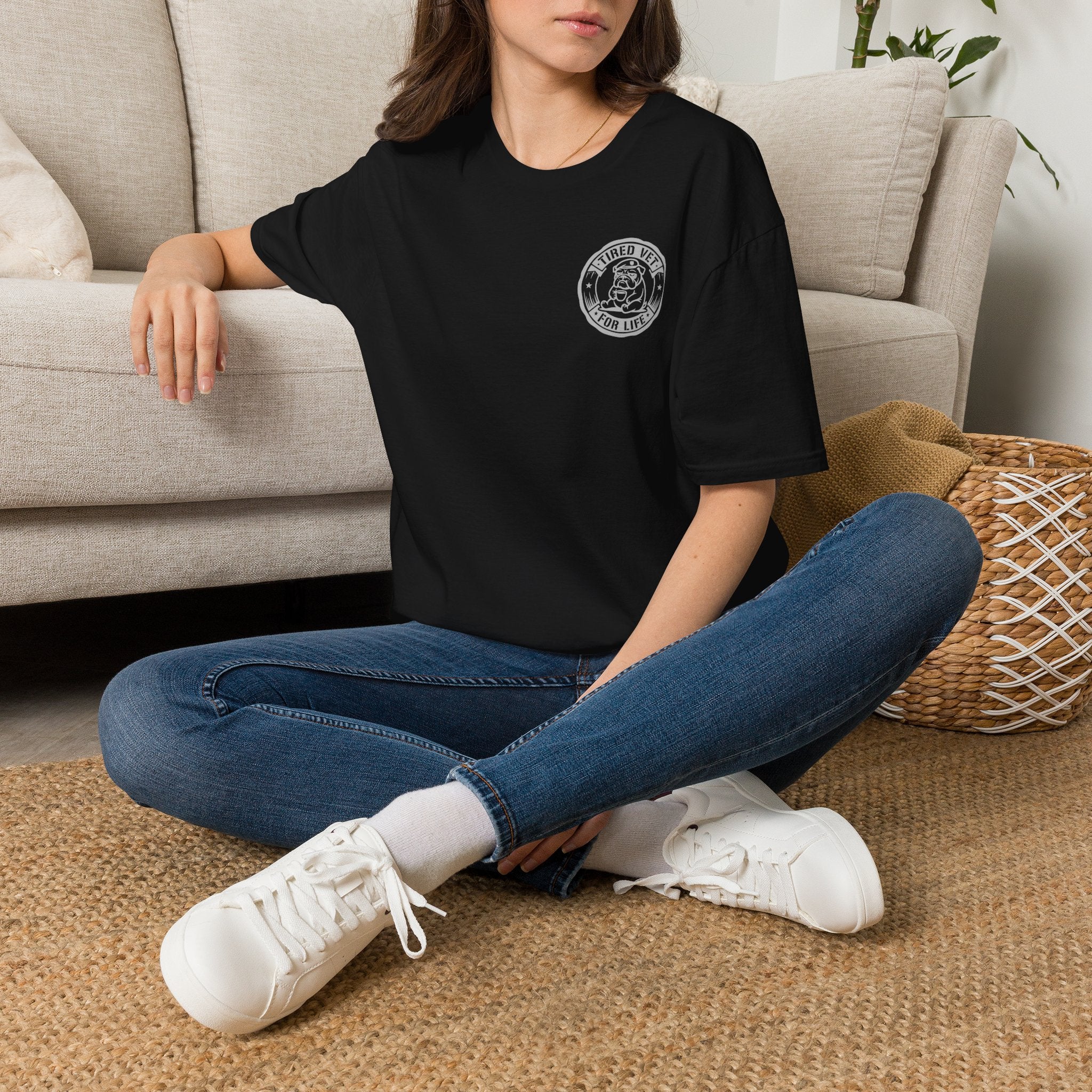 Funny Retired Veteran T-Shirt Dont Tread on My Nap Patriotic Humor Tee with Military Chest Emblem