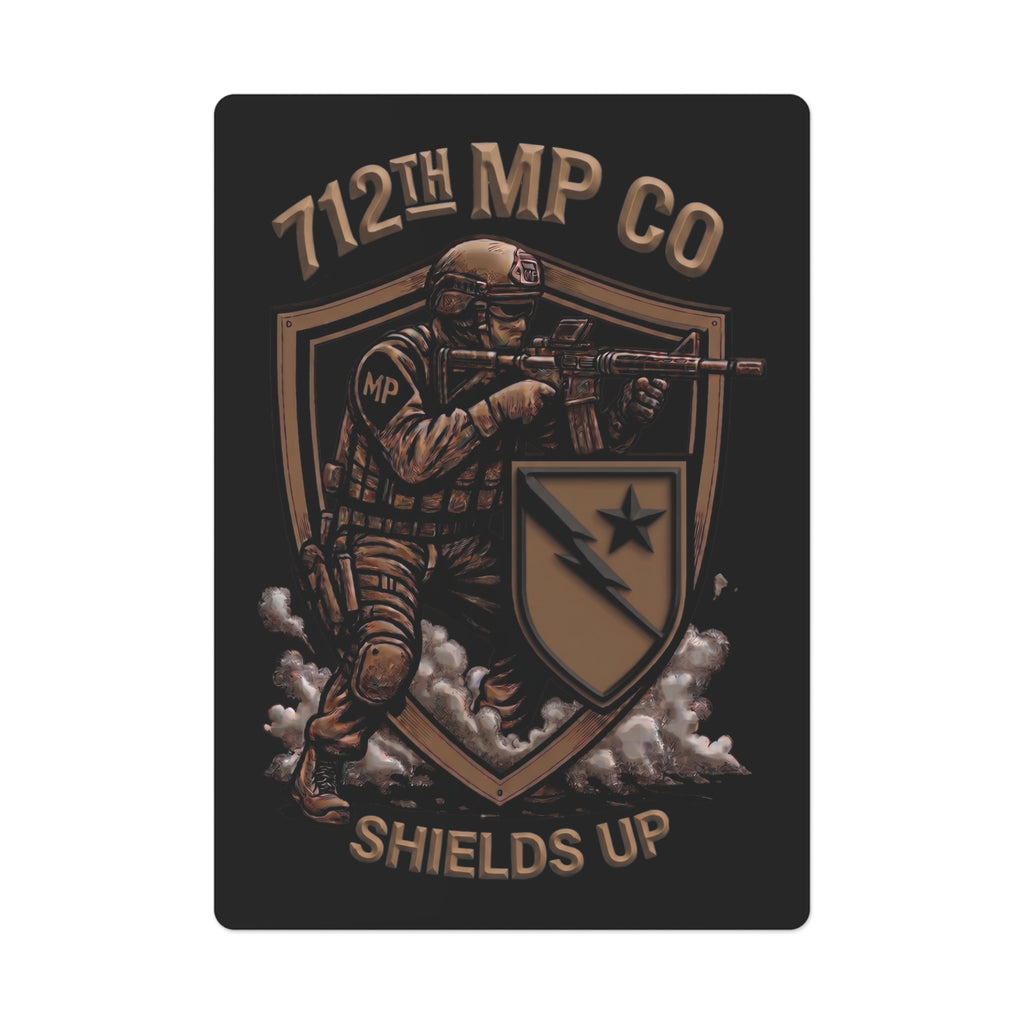 712th MP Co - Shields Up - Poker Cards