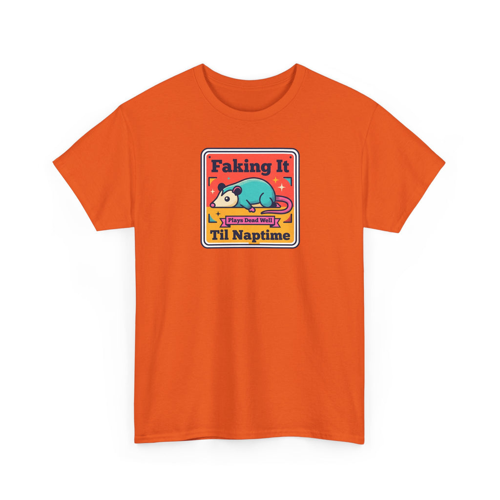 Faking It Til Naptime T-Shirt | Funny Sleeping Panda Tee | Cute Retro Humor Gift for Tired People
