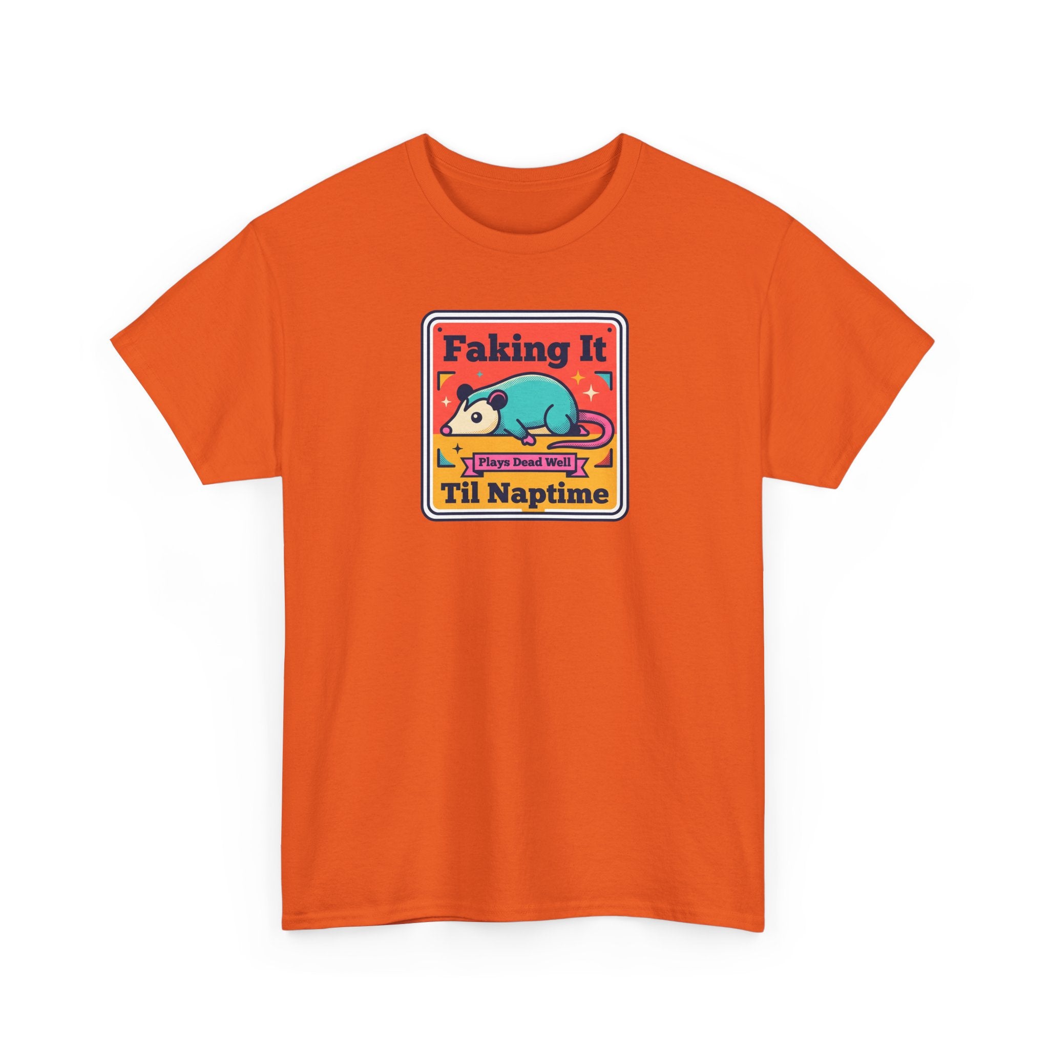 Faking It Til Naptime T-Shirt | Funny Sleeping Panda Tee | Cute Retro Humor Gift for Tired People