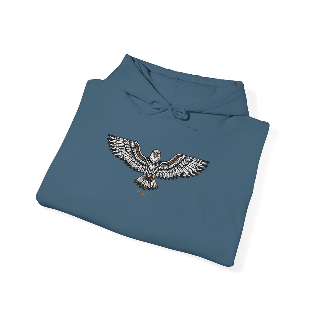Rhinestone Eagle Hoodie | Sparkle Bird Chest Design, Unisex Embellished Sweatshirt, Eagle Gift Pullover
