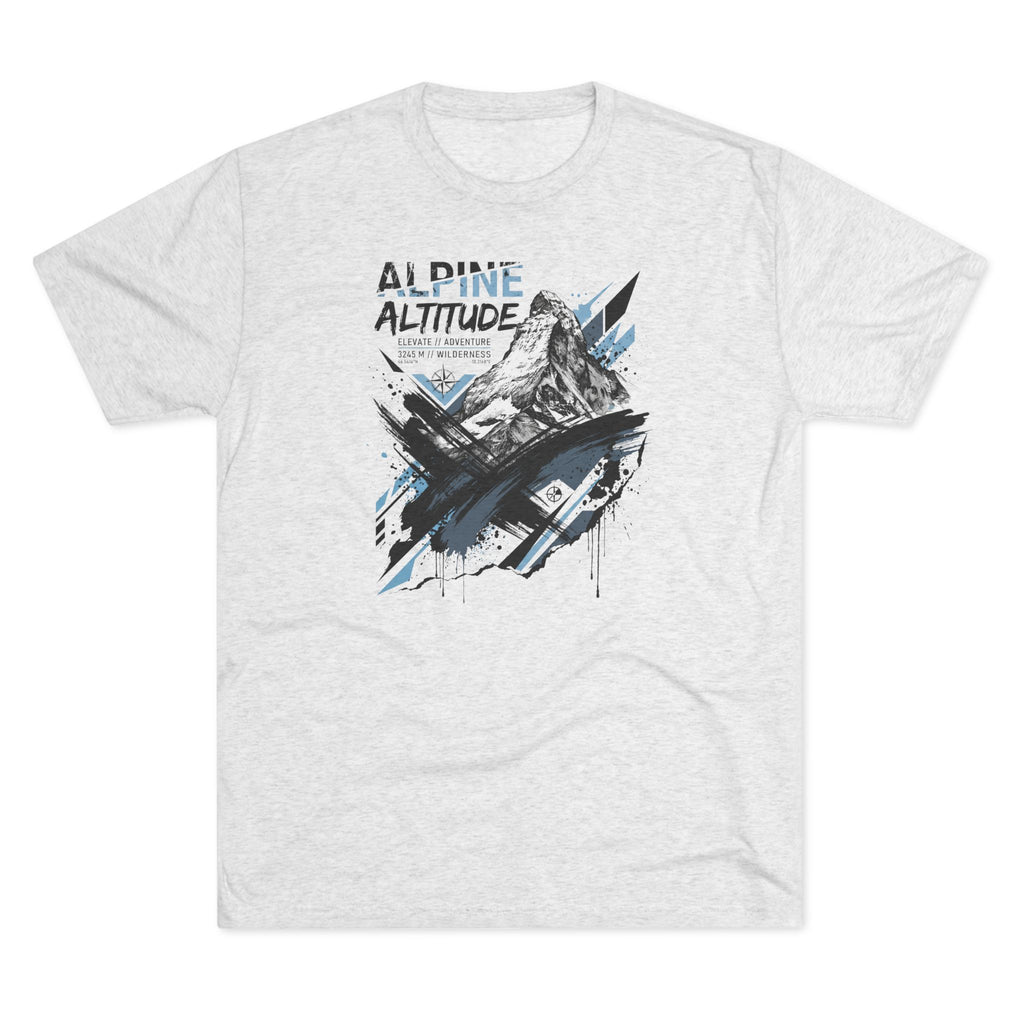 Alpine Altitude T-Shirt Mountain Peak Illustration Graphic Tee Hiking Gift Outdoor Nature Adventure Unisex