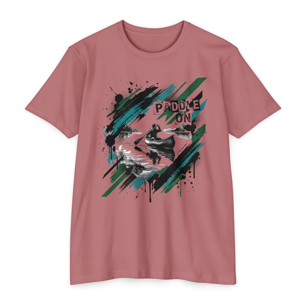 Kayaker T-Shirt Paddle On Kayaking Canoe Graphic Tee Water Sports Paddler Gift Outdoor Adventure Unisex