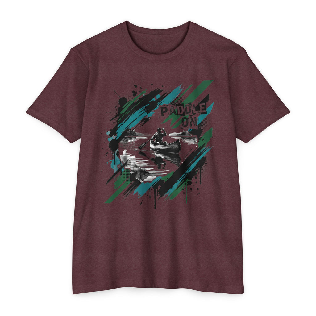Kayaker T-Shirt Paddle On Kayaking Canoe Graphic Tee Water Sports Paddler Gift Outdoor Adventure Unisex