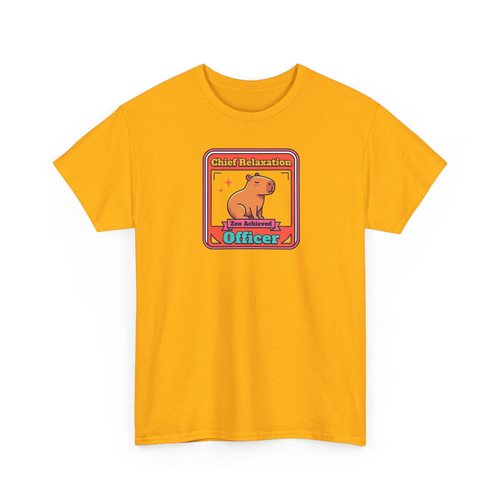 Chief Relaxation Officer T-Shirt | Funny Capybara Zen Graphic Tee