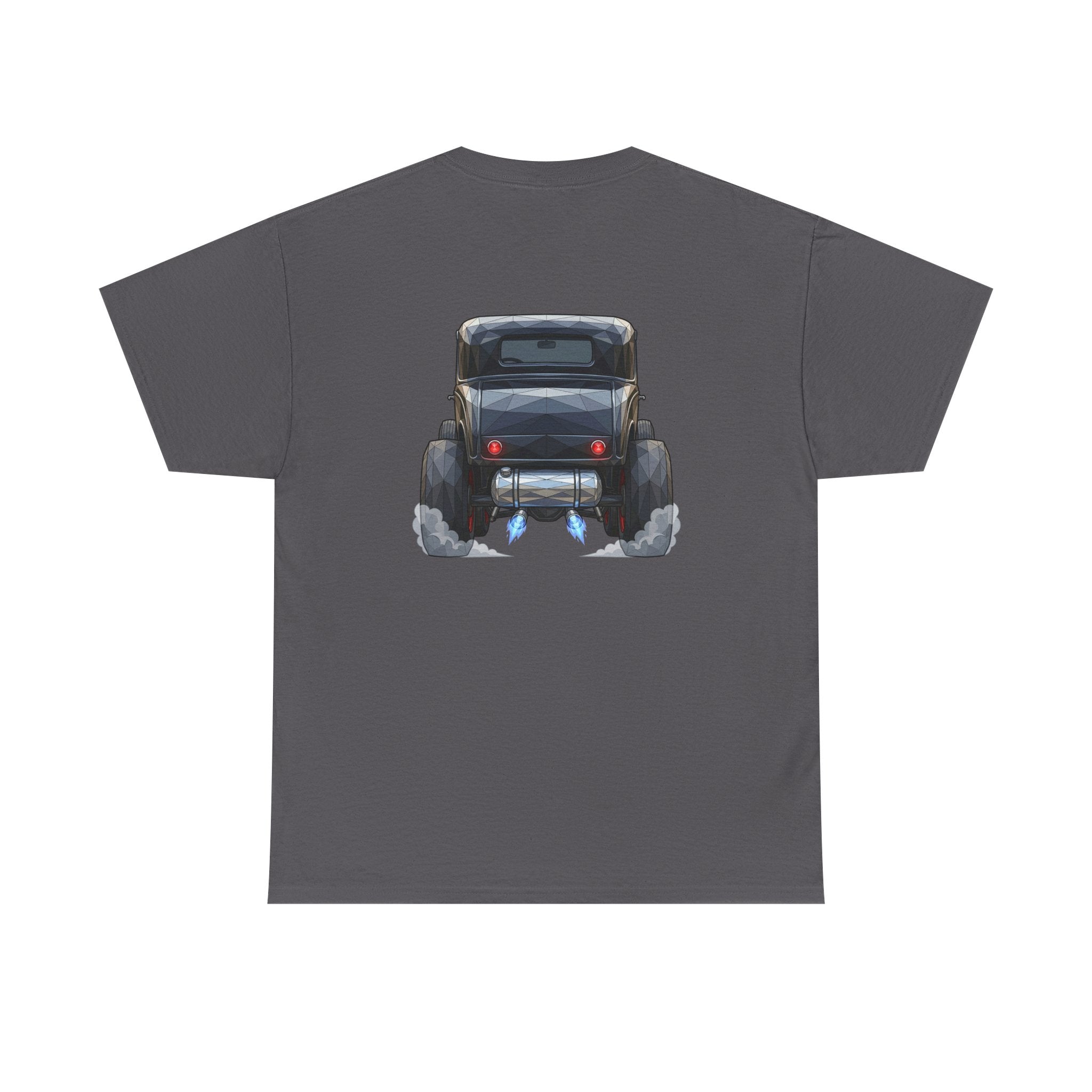 Vintage Hot Rod Front and Rear Tee | Classic Car Graphic Shirt