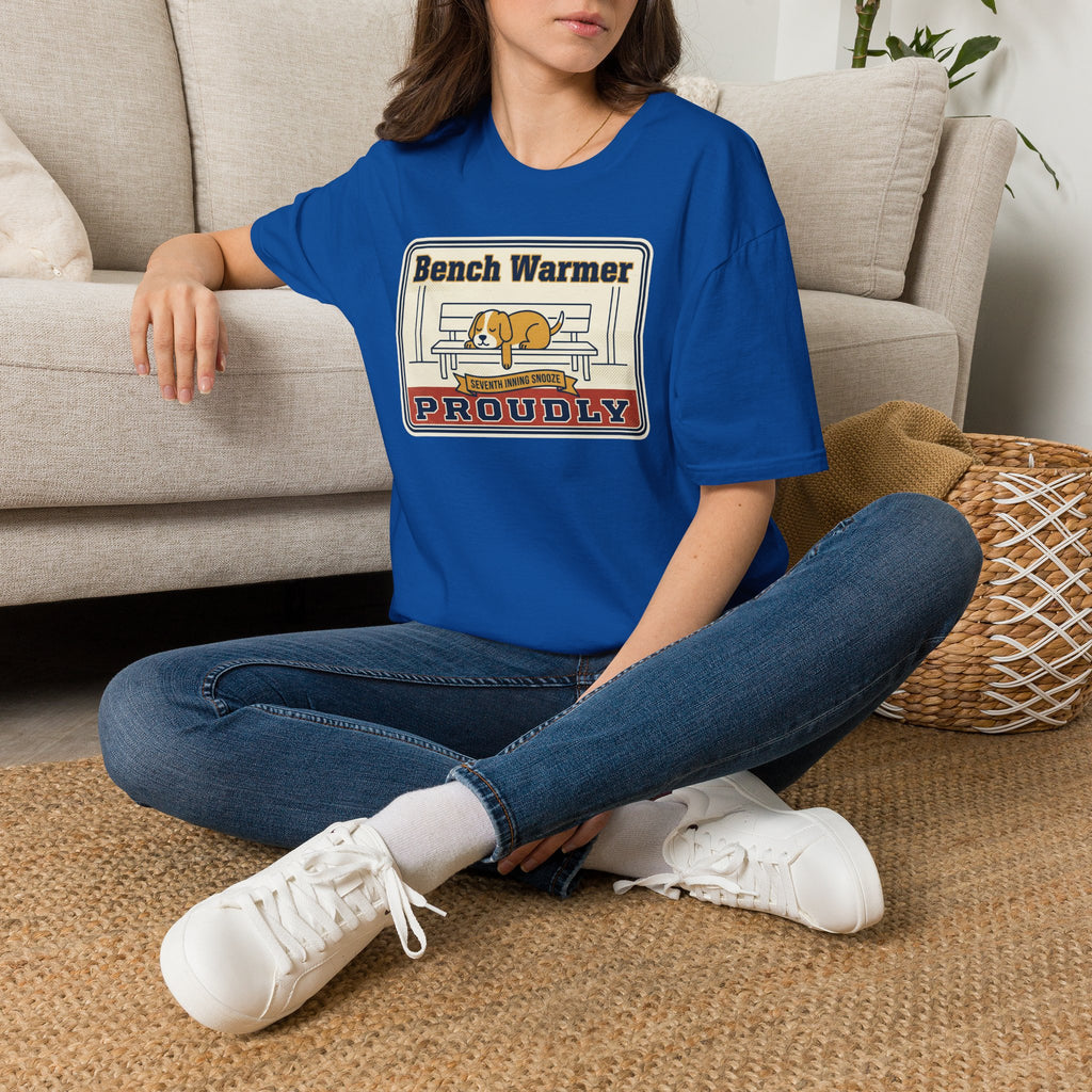Funny Lazy Dog T-Shirt | Bench Warmer Sarcastic Humor Tee
