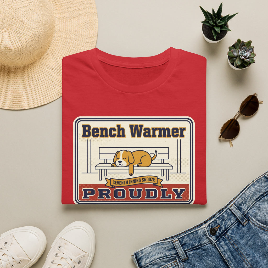 Funny Lazy Dog T-Shirt | Bench Warmer Sarcastic Humor Tee